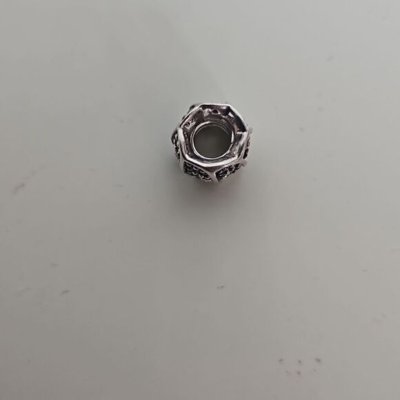 925 Sterling Silver Sparkling Black Stone Charm Silver - Picture 7 of 16